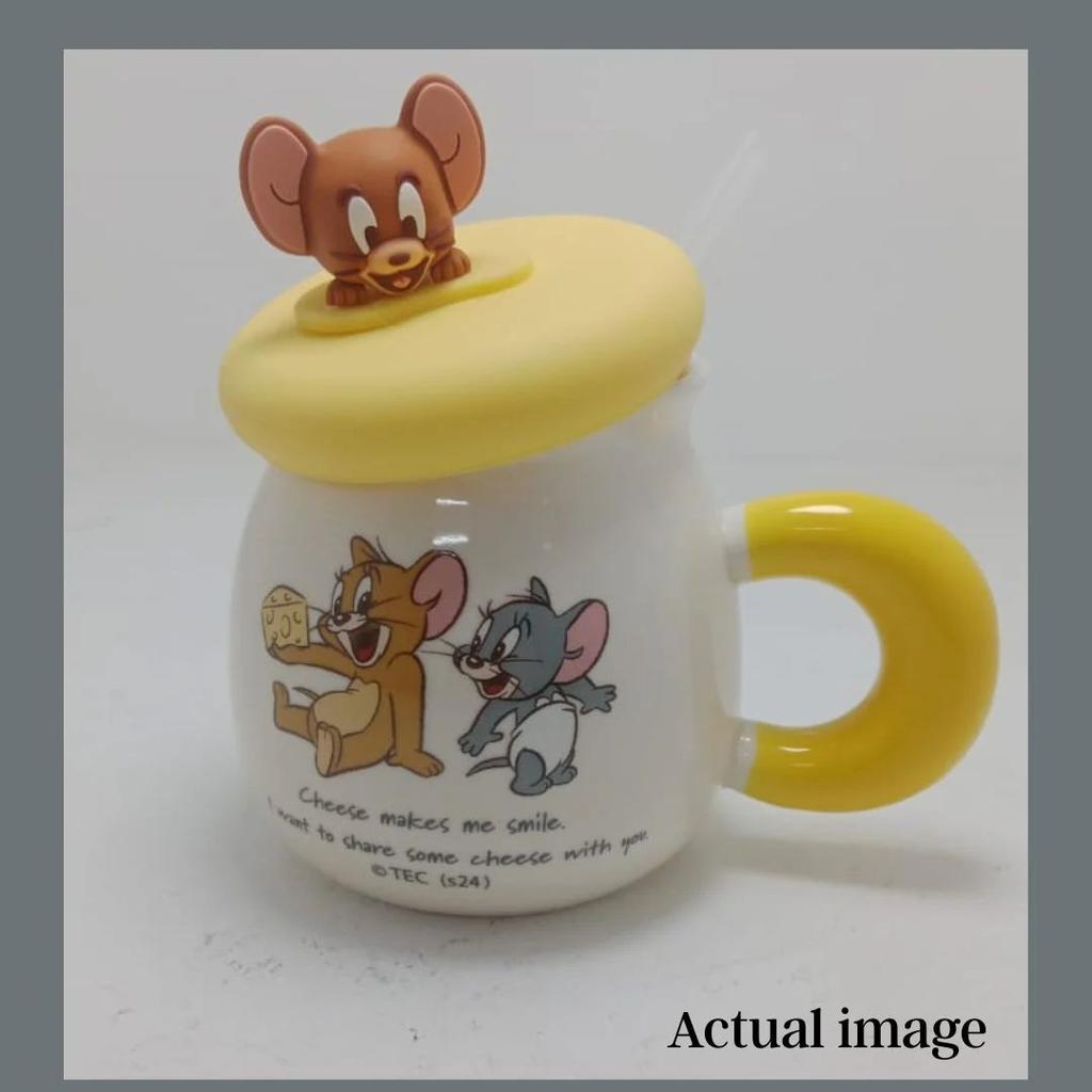 Tom And Jerry Ceramic Mug With Straw — photo 5