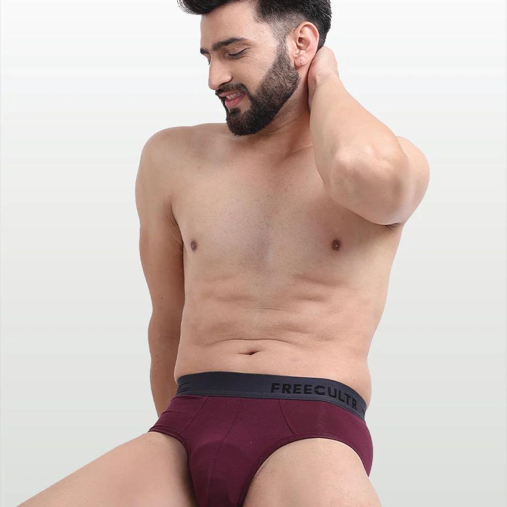 Men's Anti-Bacterial Micro Modal Brief in Contrast Waistband (Pack of 1)