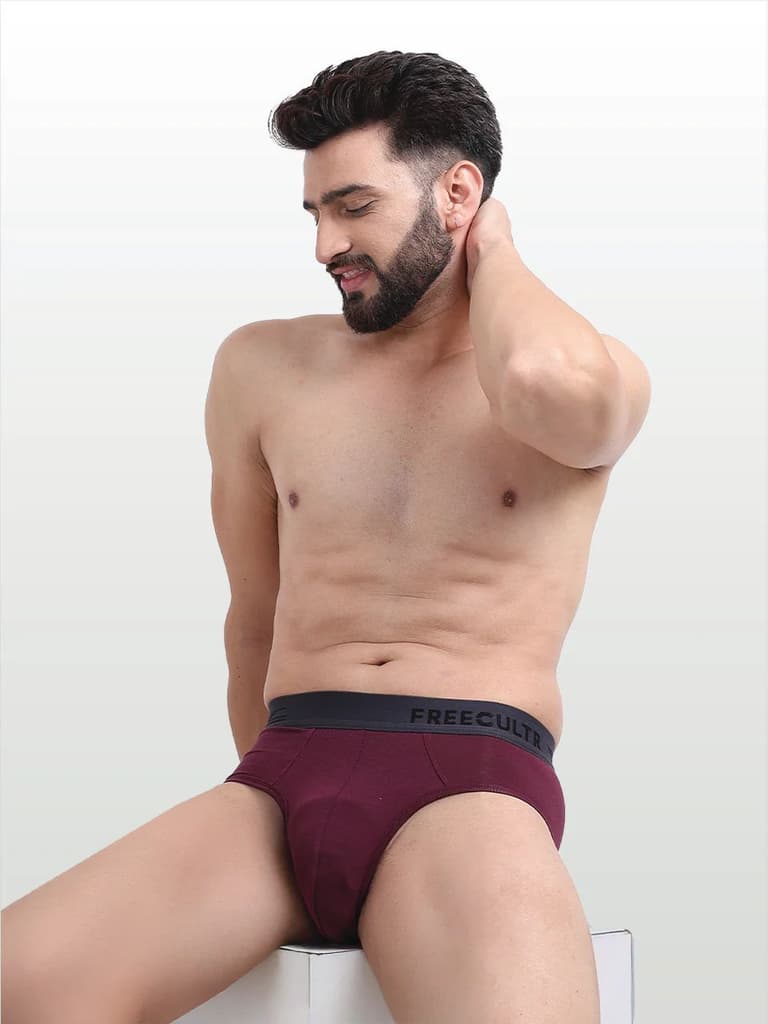 Men's Anti-Bacterial Micro Modal Brief in Contrast Waistband (Pack of 1)