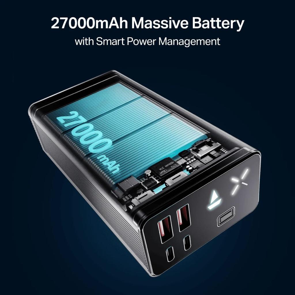 Energyshroom PB600 | Powerbank with 22.5W Fast Charging, 27000mAh, 12-Layer Protection, 4 Output Ports — photo 2