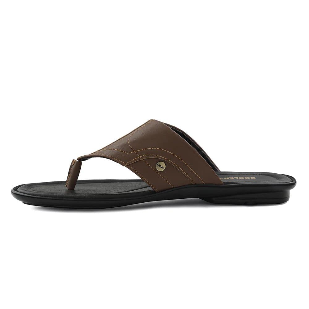 Coolers Tan Casual Slipper For Men LIGHTER-1 By Liberty — photo 3