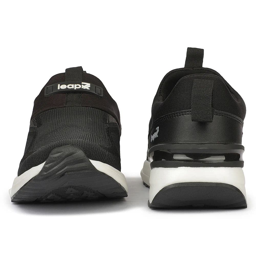 LEAP7X BRISK2025 Black Sports Non Lacing Walking Shoes for Men — photo 7