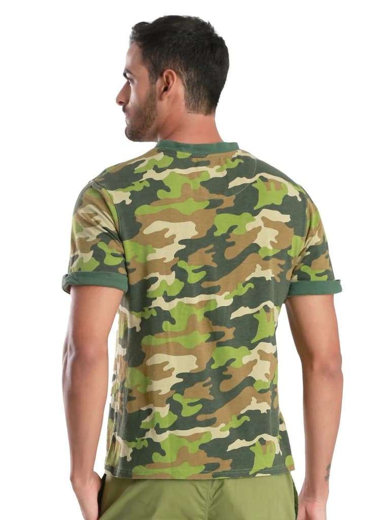 Full Camo Camo Printed Organic Bamboo T-Shirt (Pack Of 1) — photo 4
