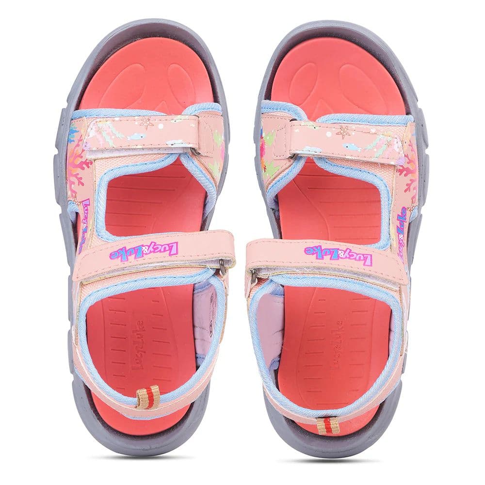 Lucy & Luke Pink Casual Flat Sandal for Kids HOPNPLAY-E By Liberty — photo 10