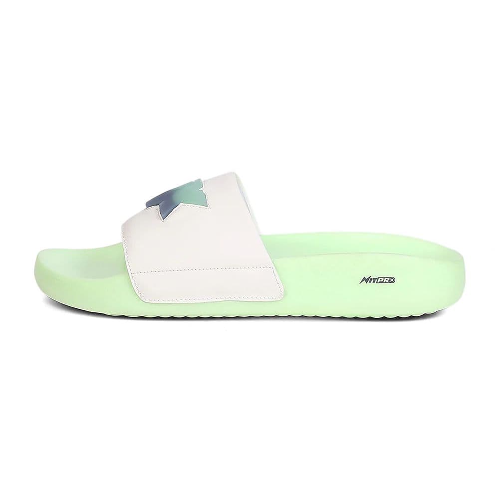 Leap7X NITWALK-30 Men's White Slides - Lightweight Nitro Sole with Molded EVA Comfort — photo 5