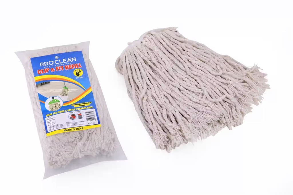 Proclean Cotton Refill - White | For Clip & Fit Mop | 6 Inch — photo 2