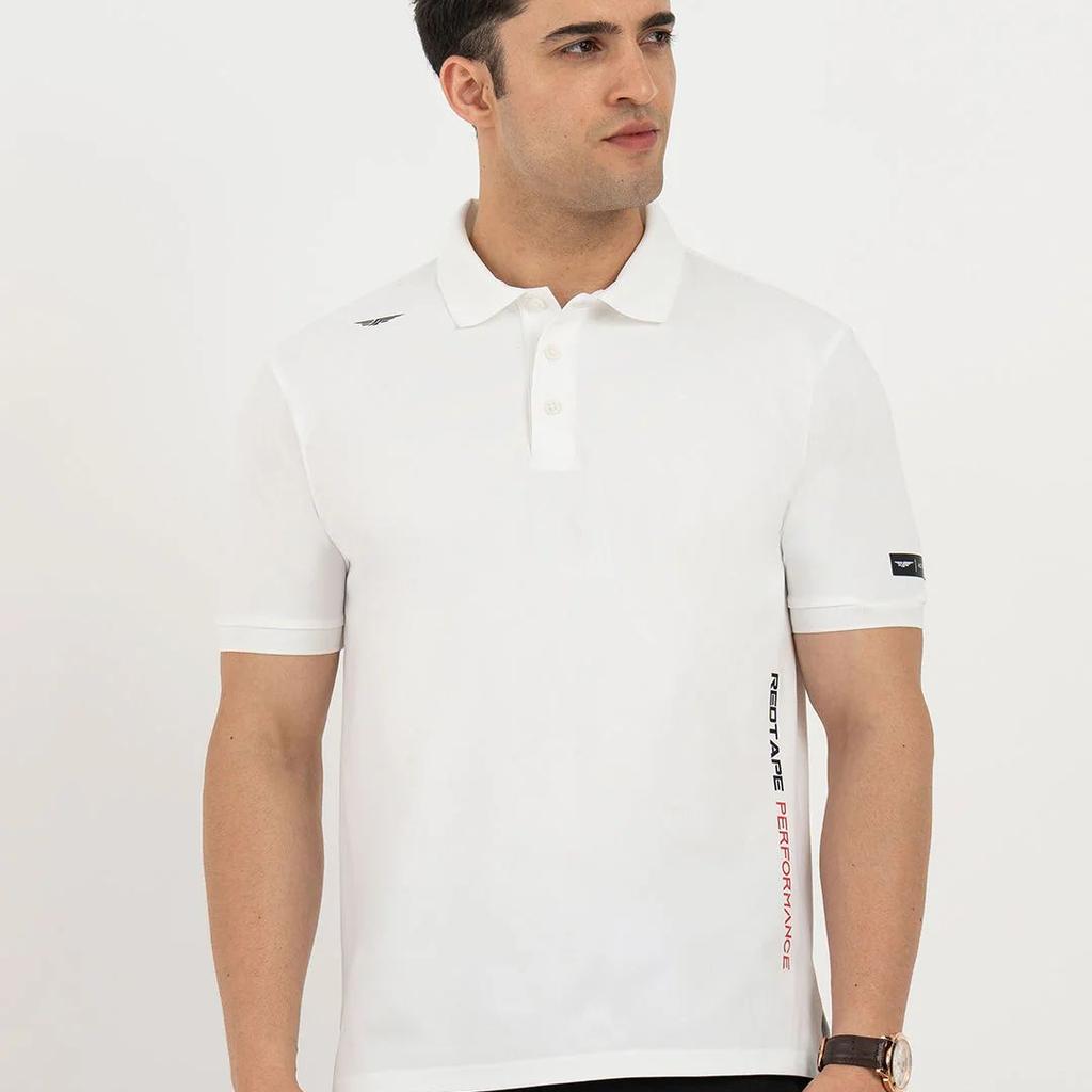 T Shirts for Men in Forest Green | Jacquard Collar Polo T Shirt