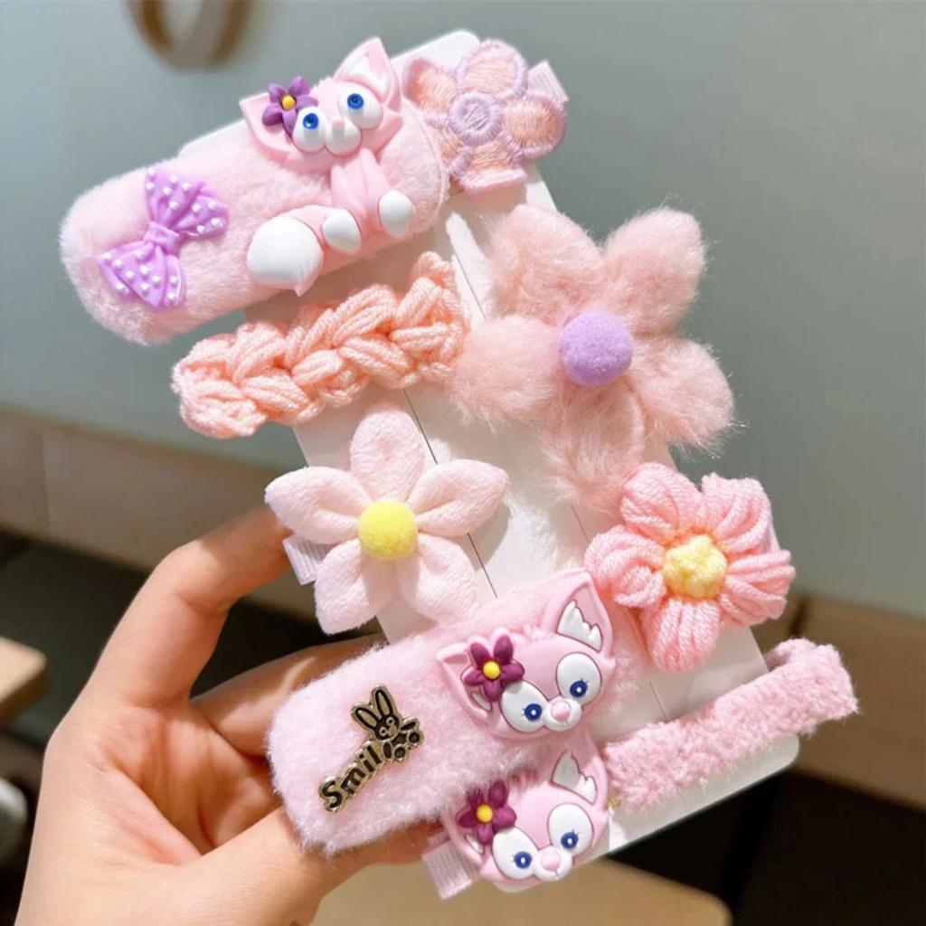 FuzzyFun Baby Girl Hair Clip Sets – Soft n Cute Animal n Flower Hair Accessories — photo 3