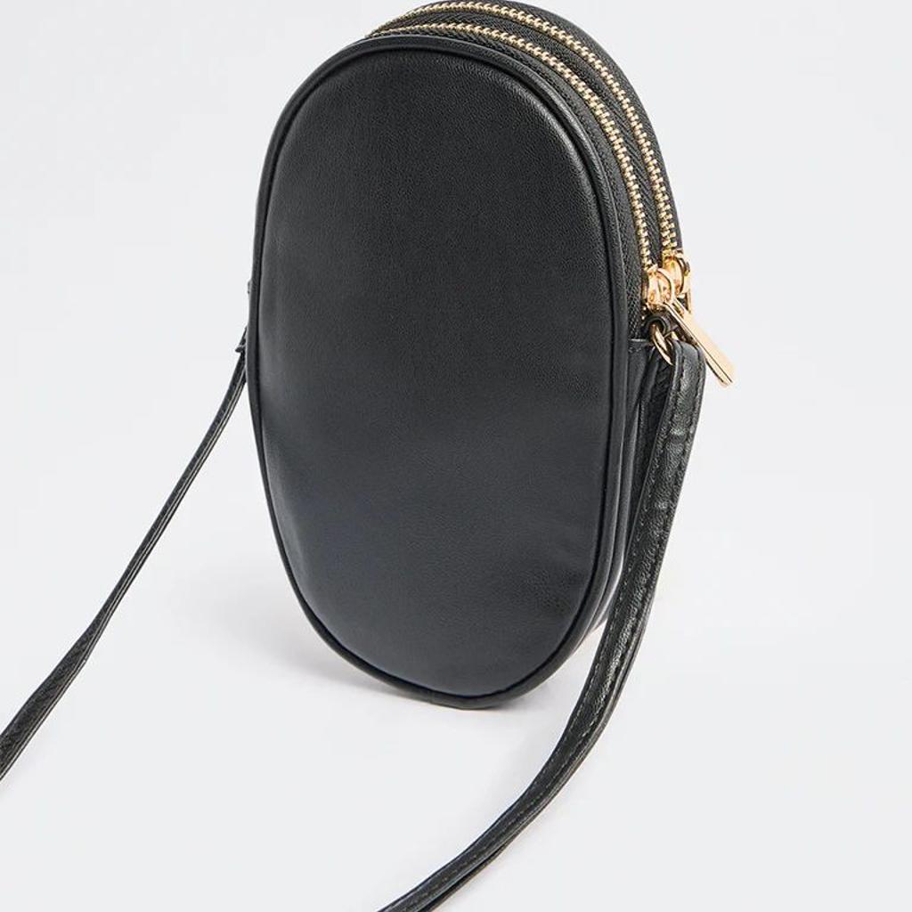 Westside Black Quilted Phone Sling Bag