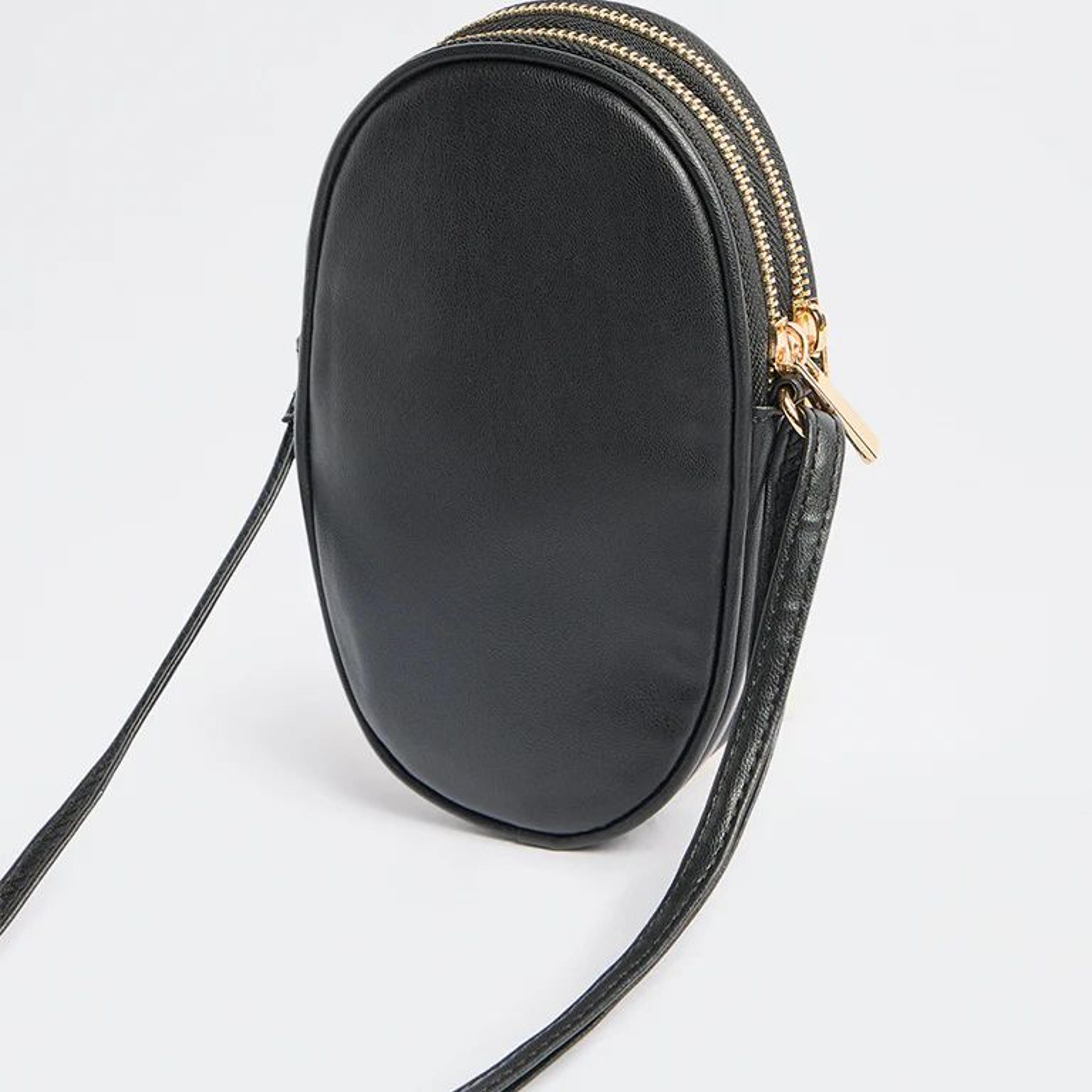 Westside Black Quilted Phone Sling Bag
