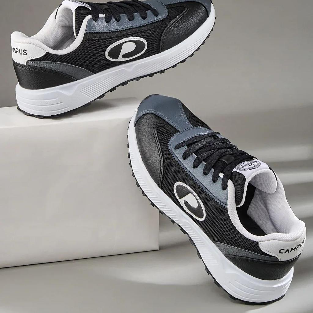ASEND Black Men's Sneakers