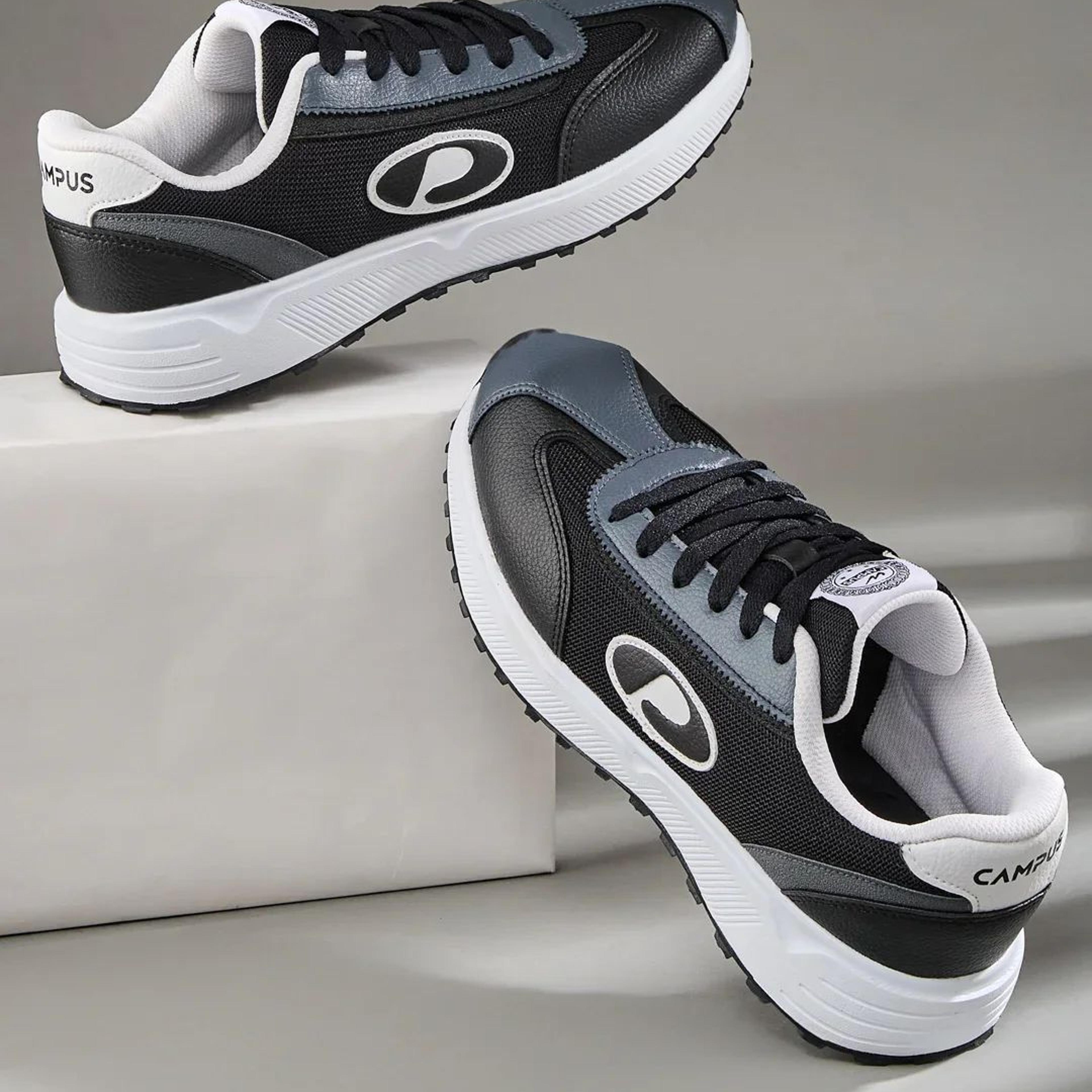 ASEND Black Men's Sneakers