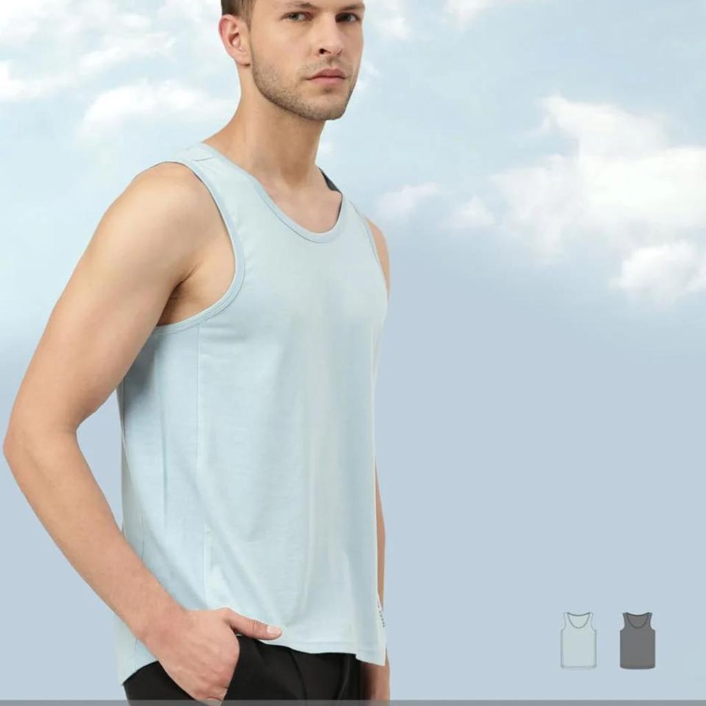 Twin Skin Organic Bamboo Vest - Active Fit (Pack of 2)