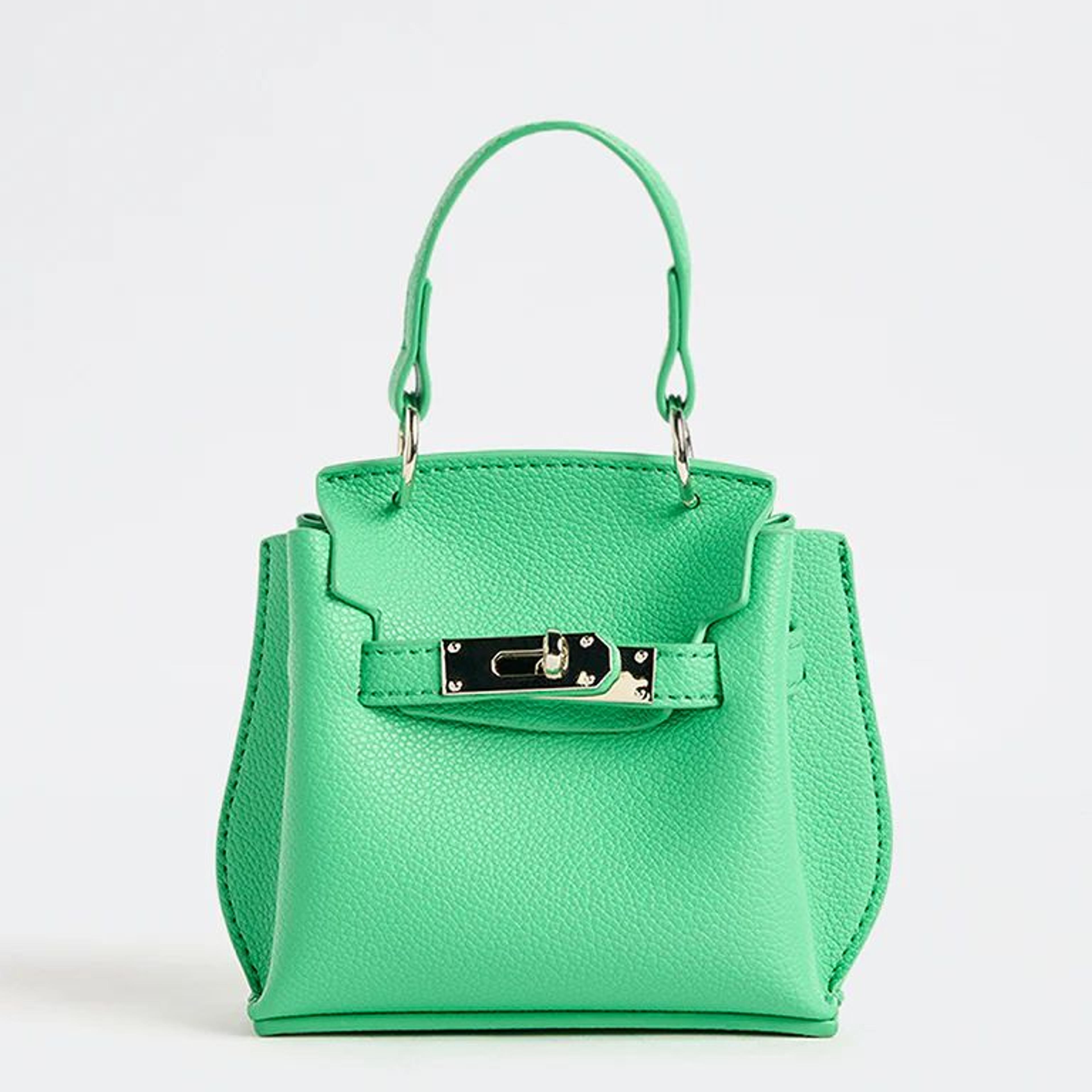 Westside Green Textured Mini Sling Bag