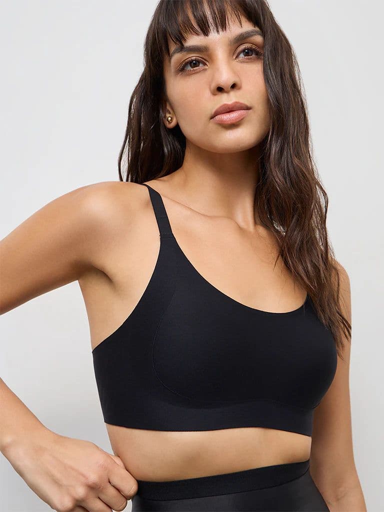 Wunderlove Black Sling Support Padded Bra — photo 3