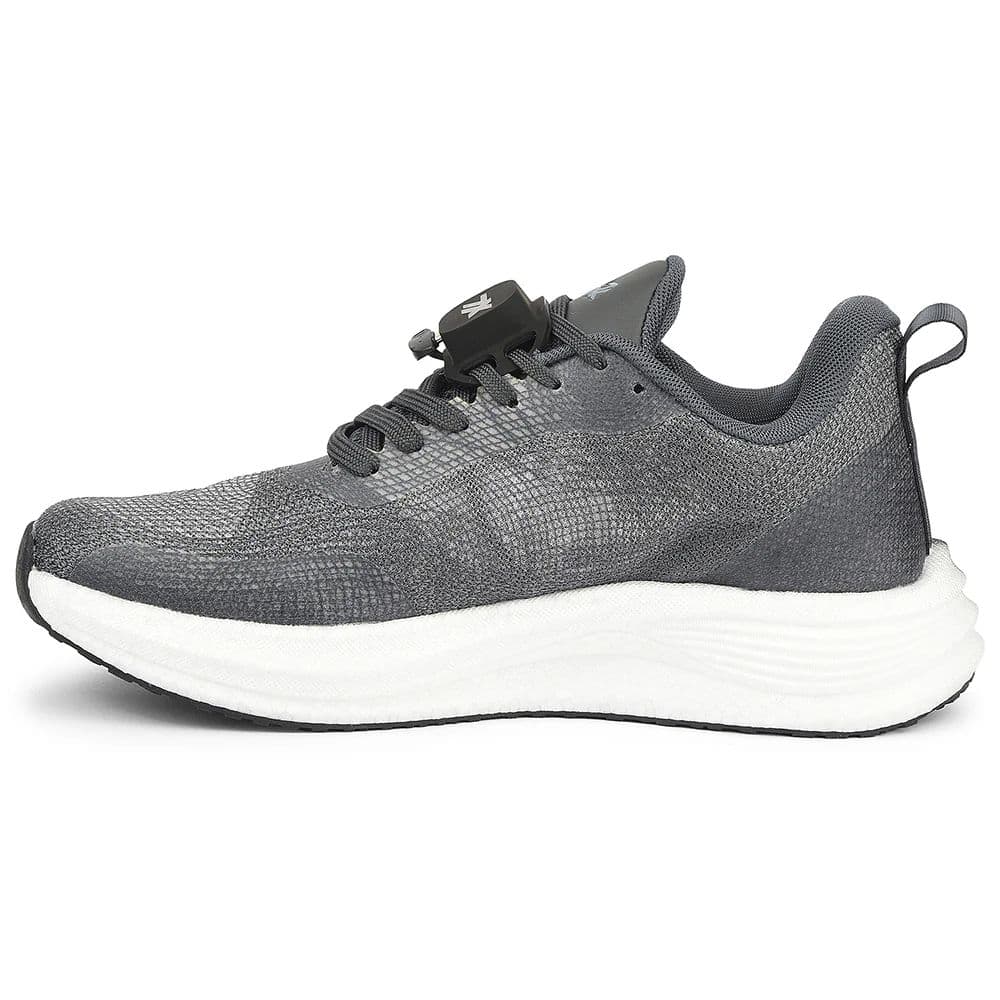 Leap7x Dark Grey Sports Lacing Running Shoes For Men XLM-08MS By Liberty — photo 3