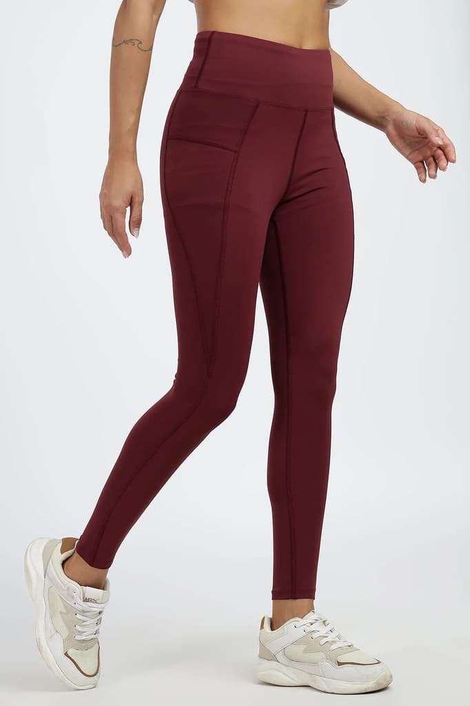 Timeless Nylon Leggings Maroon — photo 6