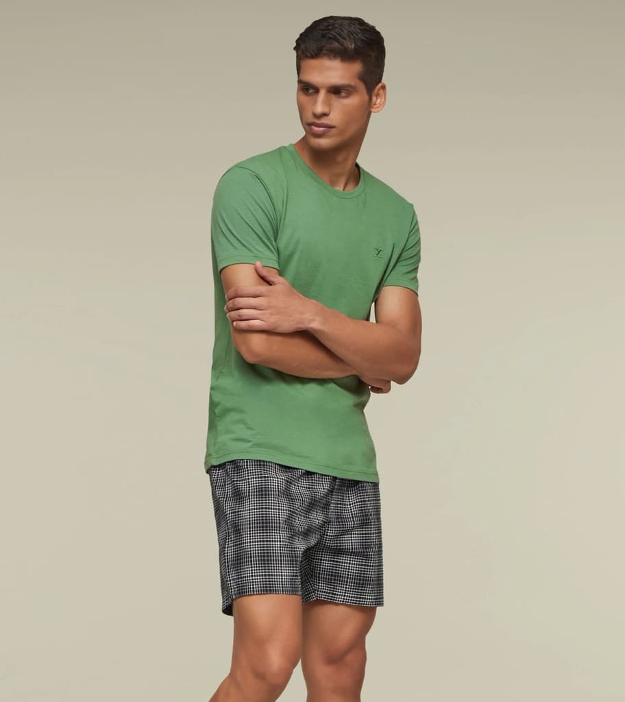 Checkmate Combed Cotton Boxers Monochrome — photo 2