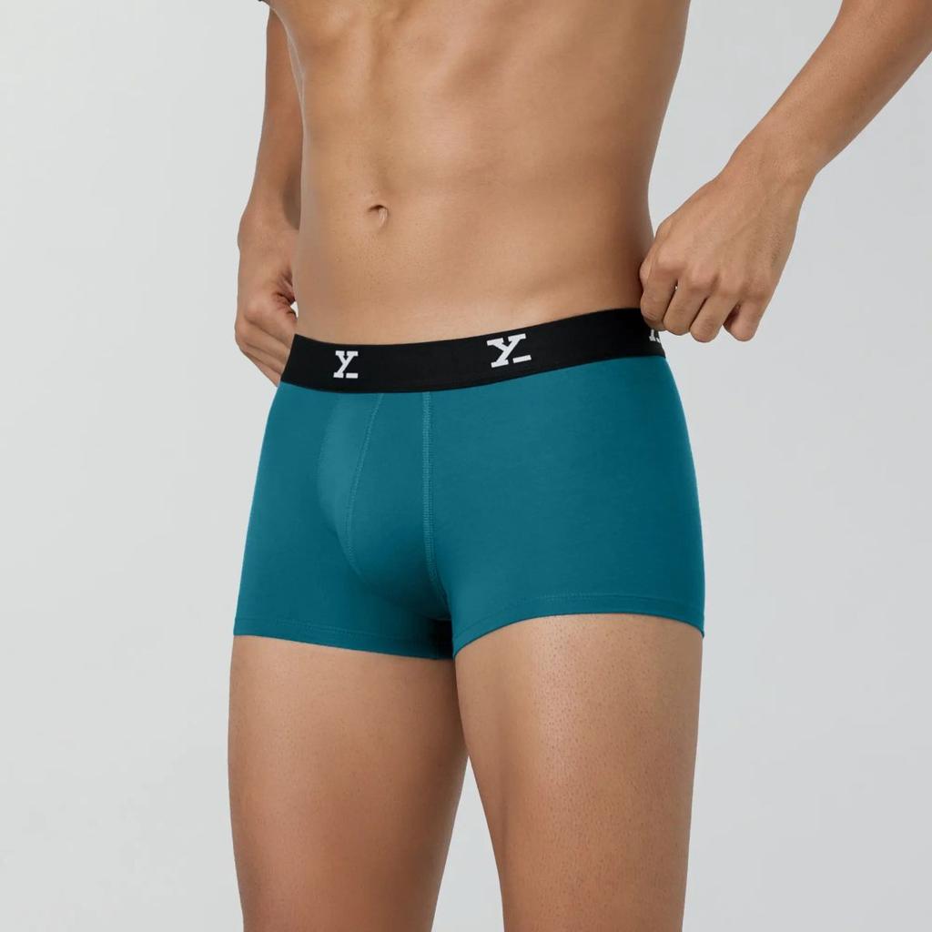 Super Combed Cotton-Modal Trunks - Aqua Blue — photo 6