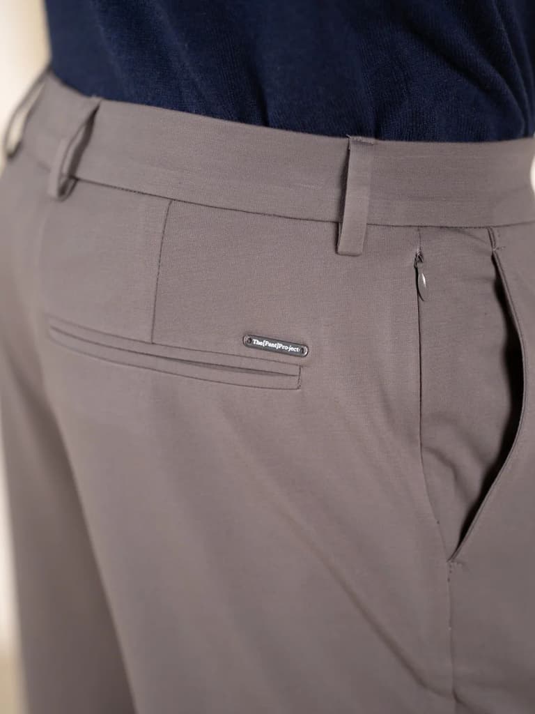 Malai Dark Grey Soft-touch Slim Fit Power Stretch Pants — photo 8
