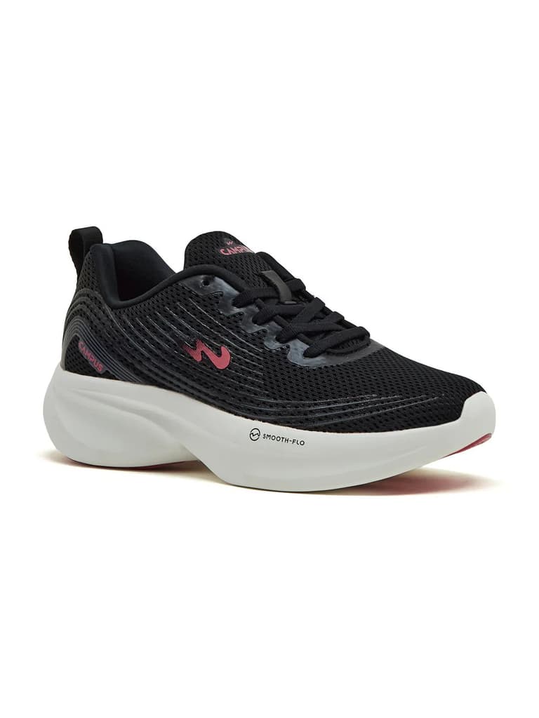 CAMP-LEX Black Women's Running Shoes — Black / 4