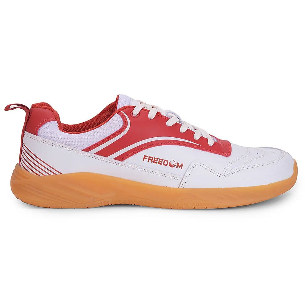 FREEDOM White Sports Non-Marking Paddle/Pickleball & Badminton Shoes For Men SHUSHA By Liberty — photo 2
