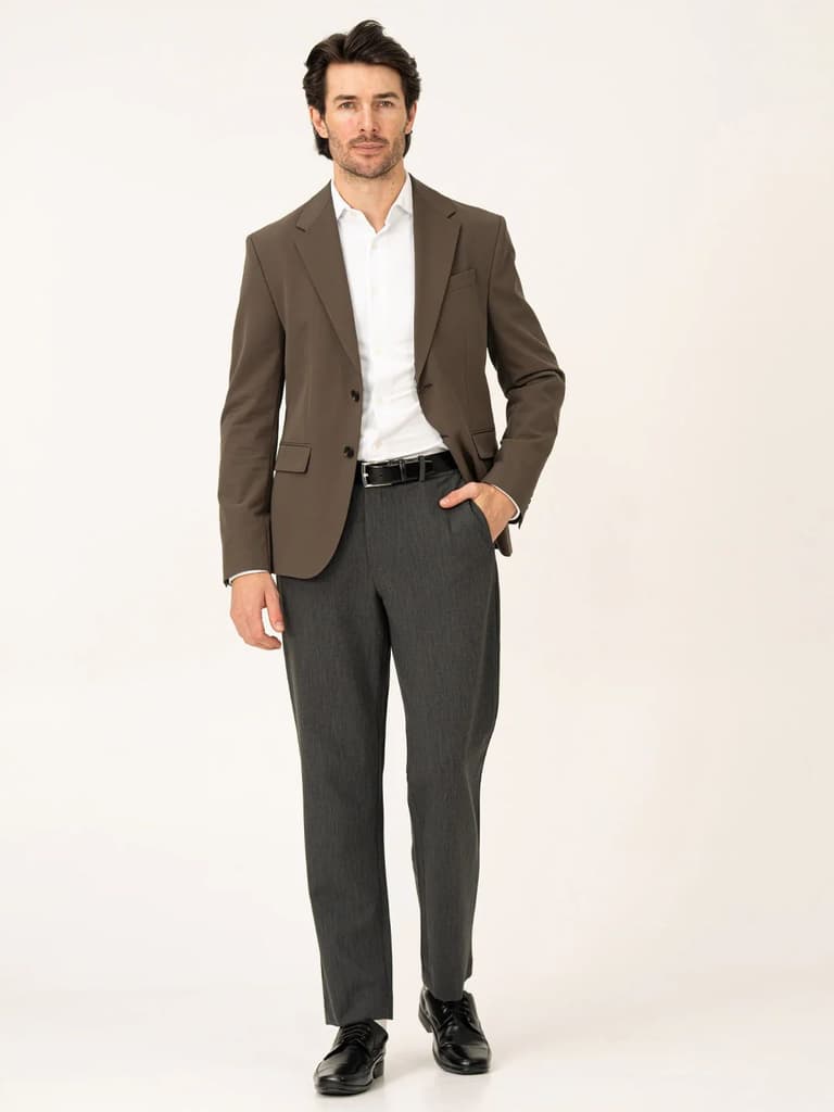 Decision Grey Pro.Stretch Formal Trousers