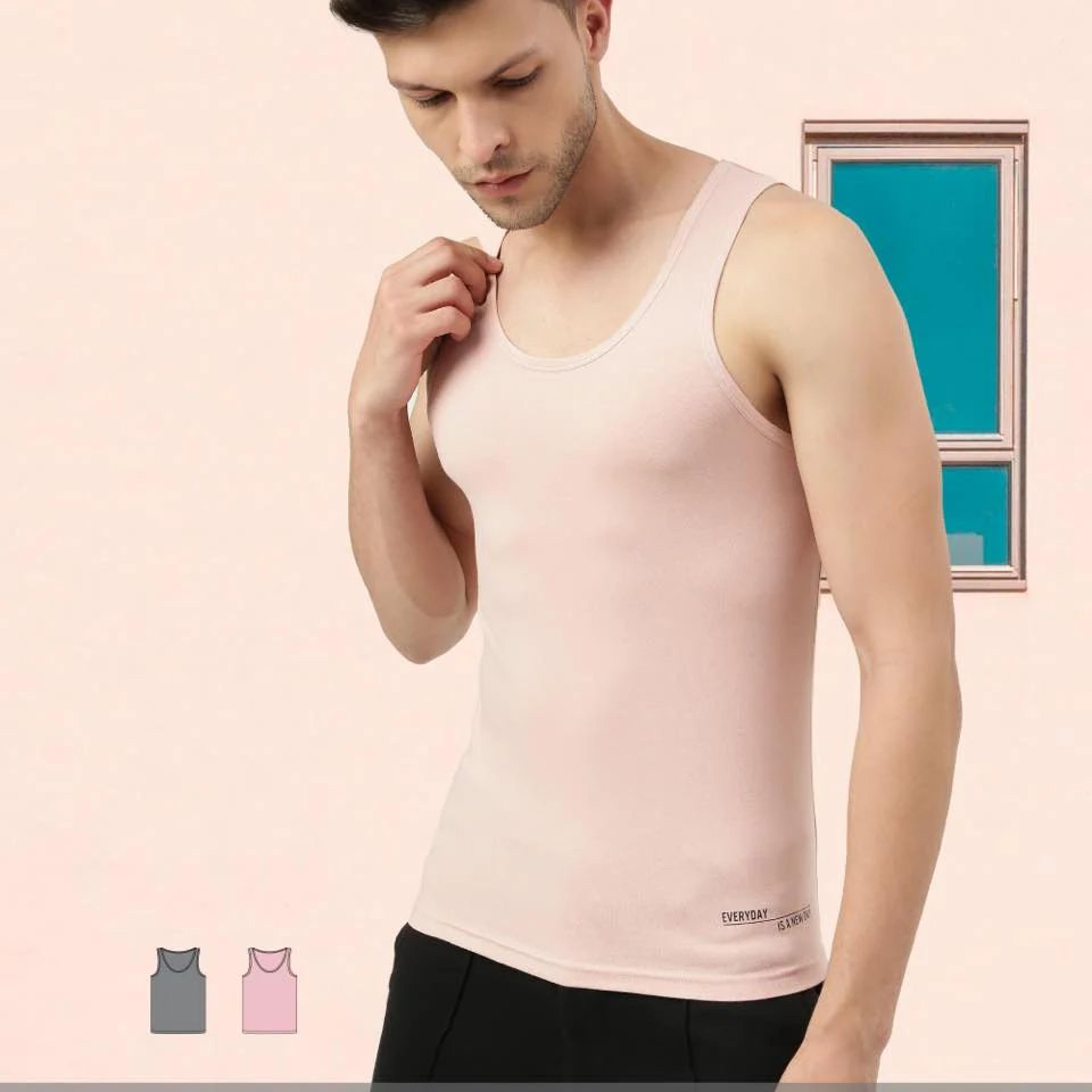 Twin Skin Organic Bamboo Vest - Comfort Fit (Pack of 2)