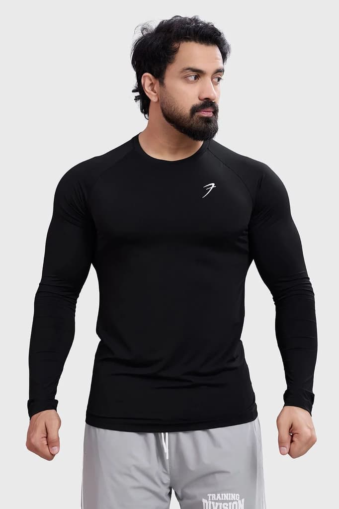 Bare Nylon Fullsleeves T-shirt Black — photo 5
