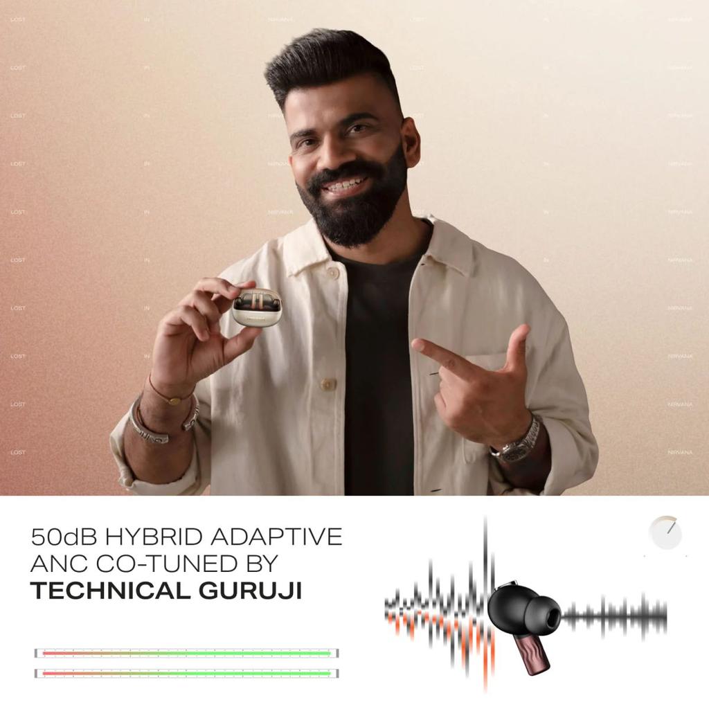 boAt Nirvana Zenith Pro | Wireless Earbuds with Spatial Audio, 80H Playback & 50dB Hybrid Adaptive ANC "Awarded Best TWS by Gadgets 360" — photo 4