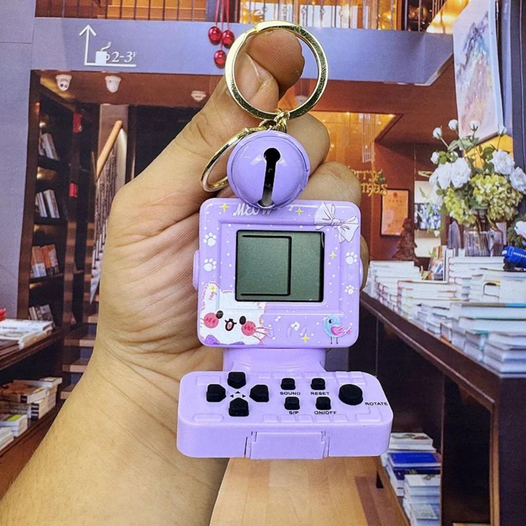 Gaming Console Keychain | Cool, Quirky & Nostalgic Keychain — Purple