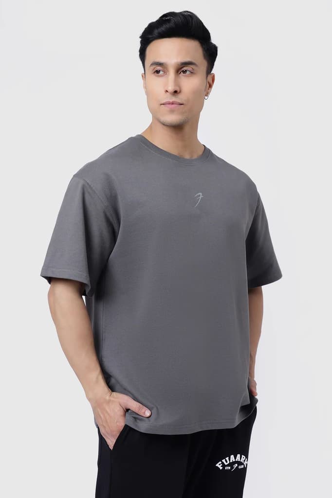 Fortitude Oversized T-shirt Dark Grey — photo 6