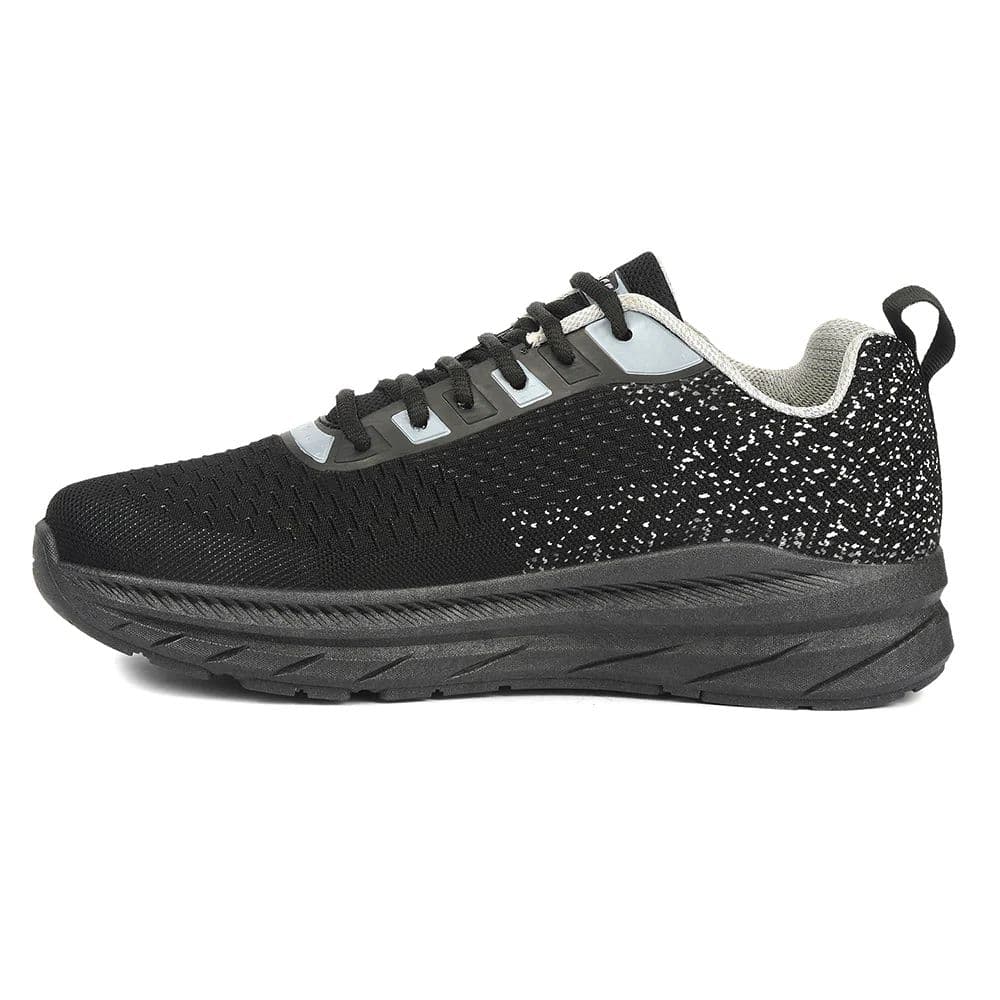 Force 10 Black Sports Lacing Running Shoes For Men MATCHER-3E By Liberty — photo 3