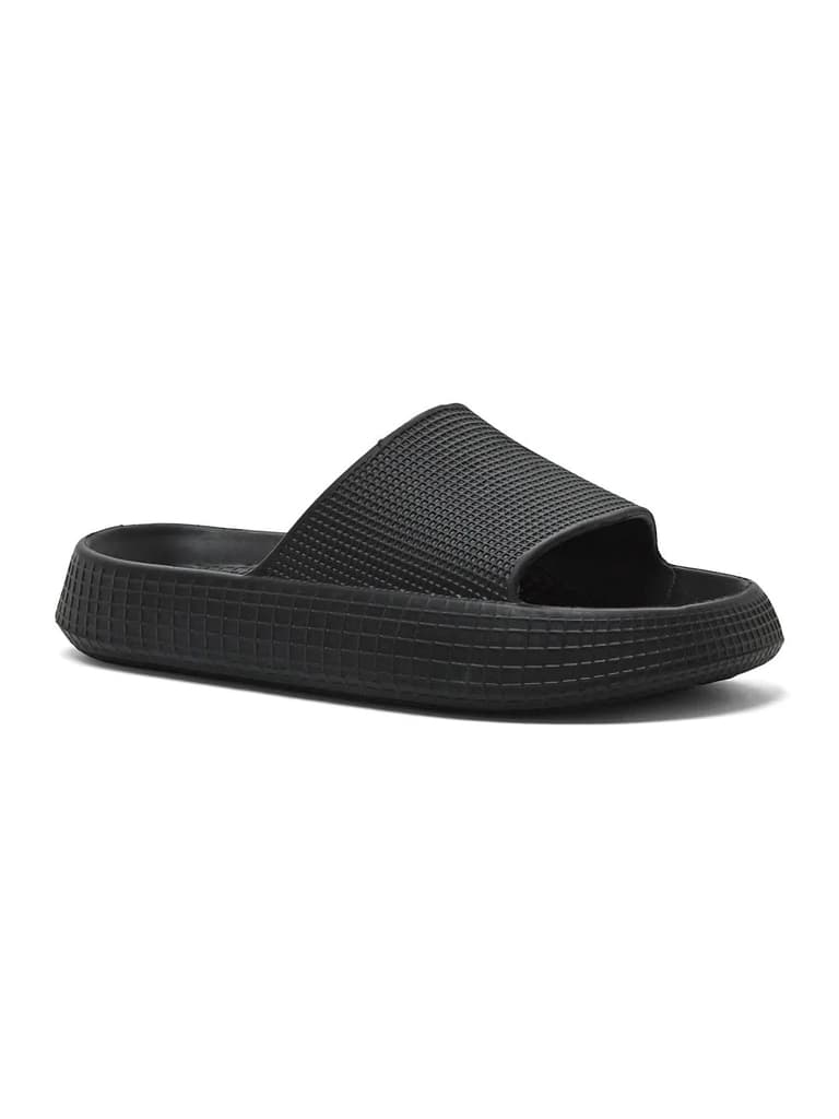 GC-4038 Black Men's Slides — Black / 6