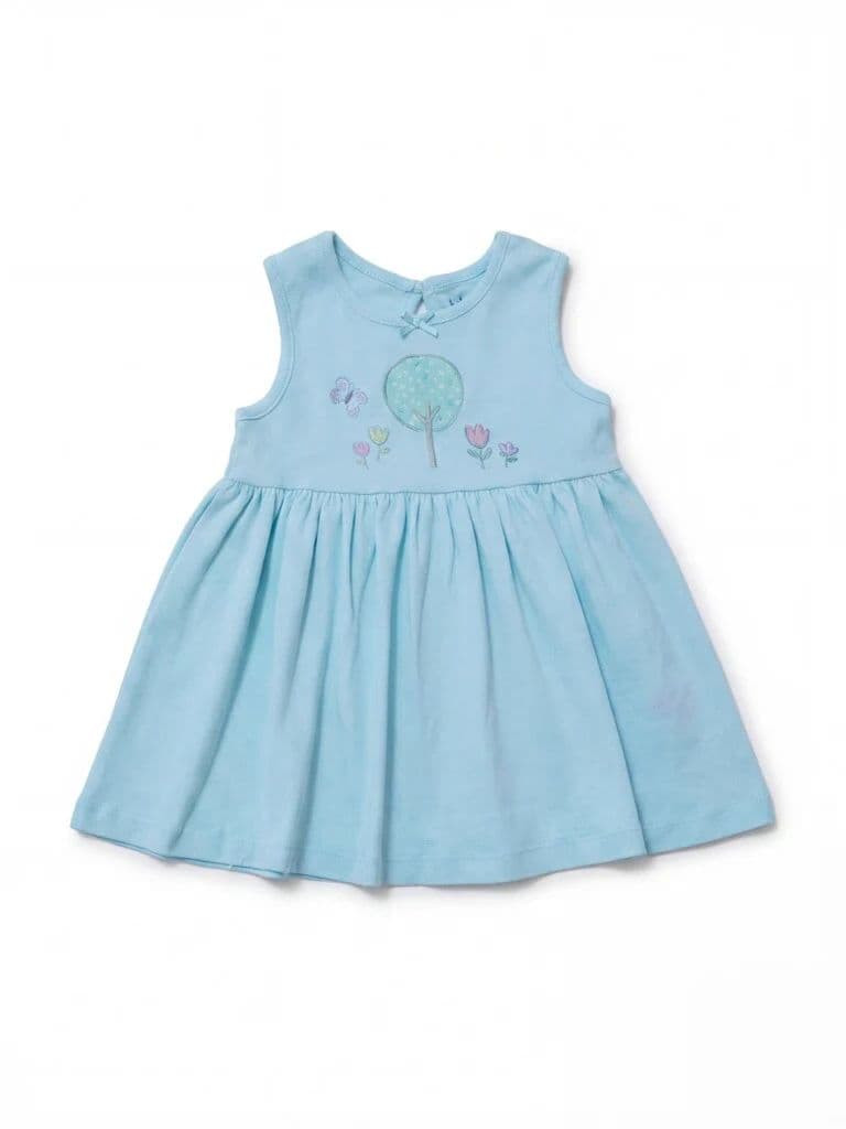 HOP Baby Girls Multicolour Printed A-Line Cotton Dress - Pack of 2 — photo 2