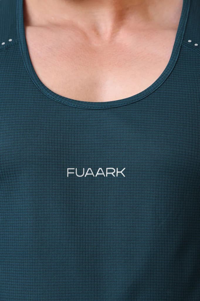 Checks Running Tank Bottle Green — photo 4