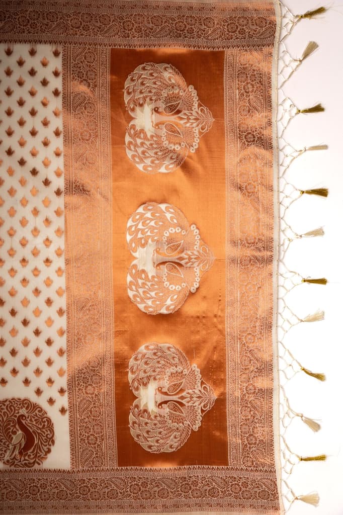 Mimosa Women's Woven Design Banarasi Style Art Silk Saree With Blouse Piece : SA00001808HWFREE — photo 7