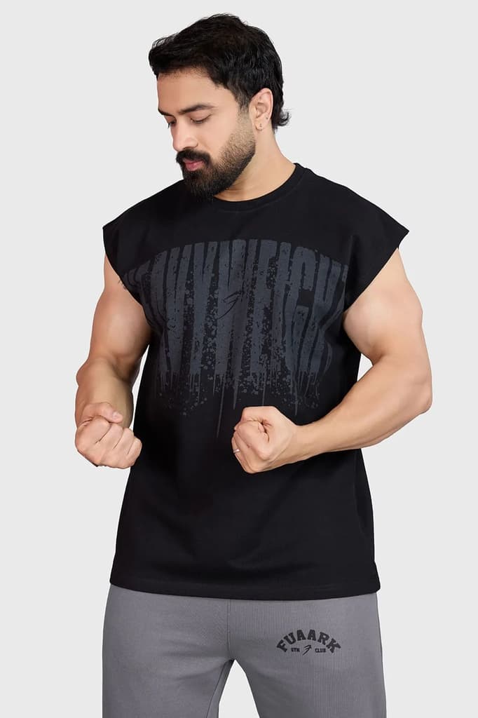 Heavyweight Capsleeves Tank Black — photo 6