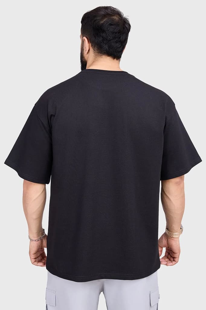 Refined Oversized T-shirt Black — photo 7