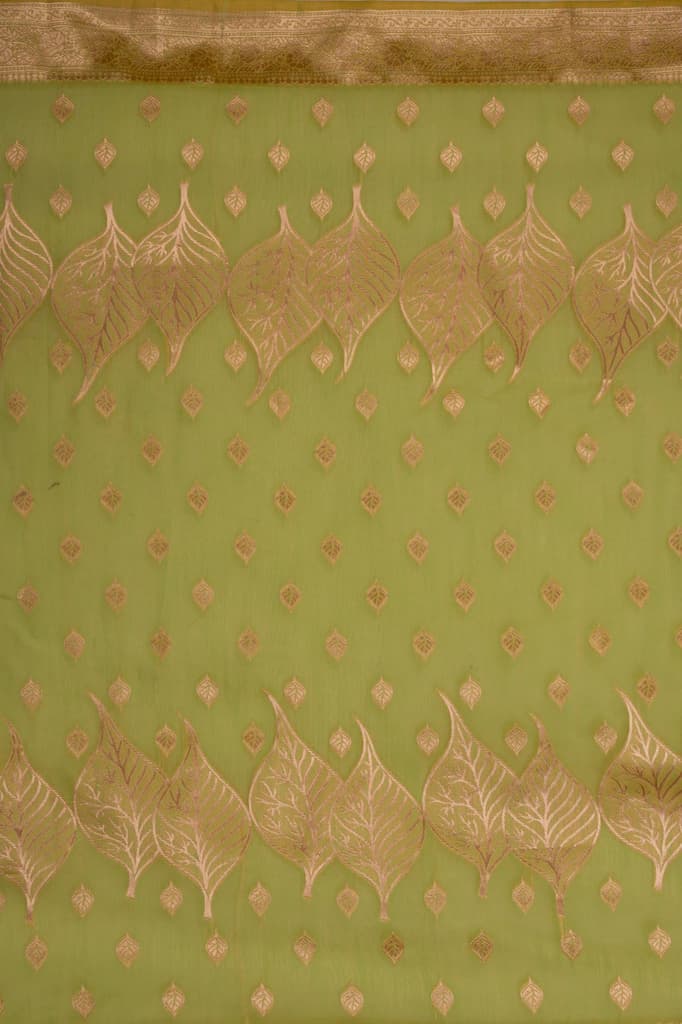 Mimosa Women's Woven Design Banarasi Style Art Silk Saree With Blouse Piece : SA00001766OLFREE — photo 5