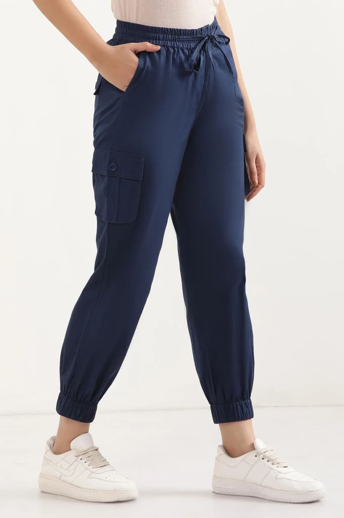 Blue Six Pocket Cargo Paants — photo 5