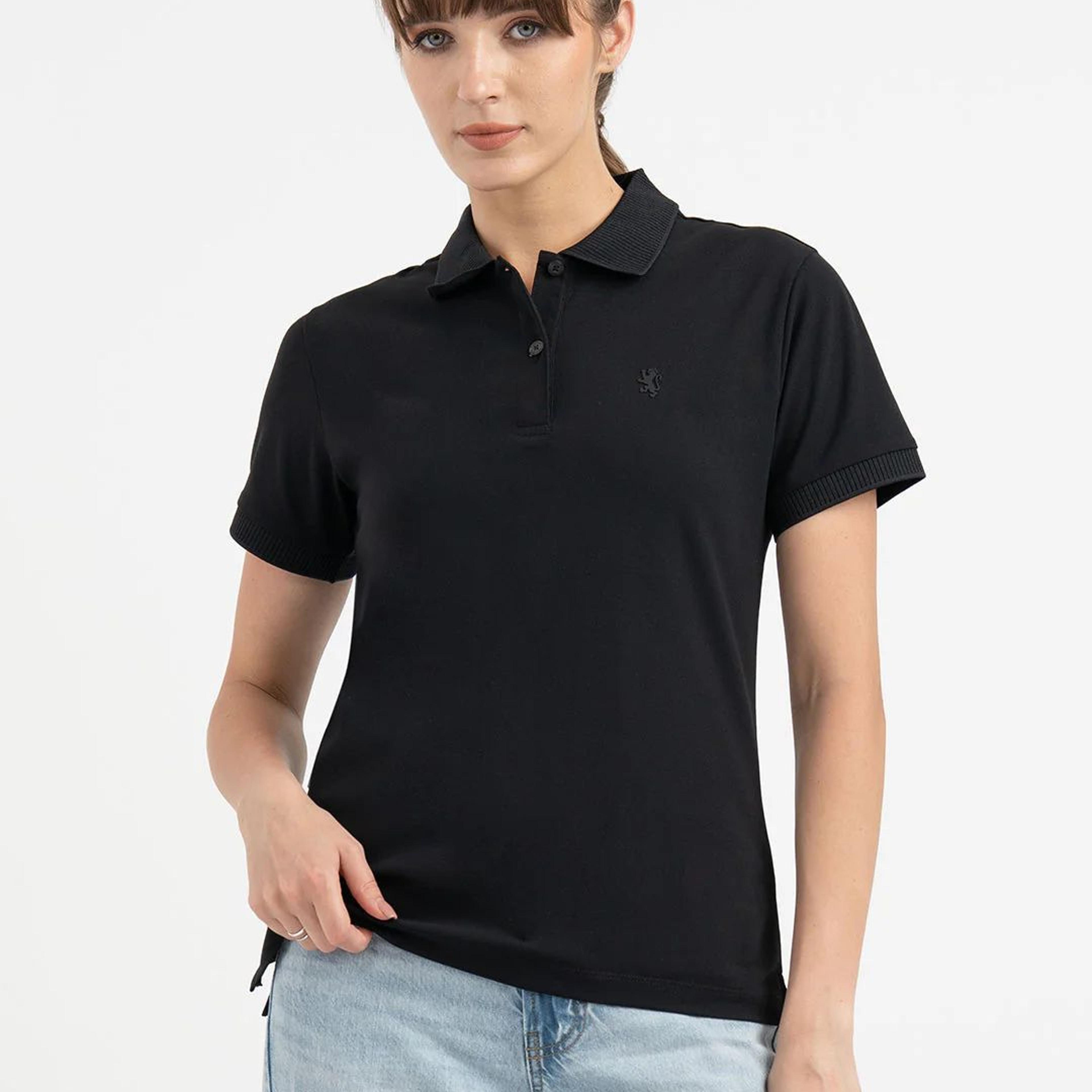 Polo T Shirts for Women in Black