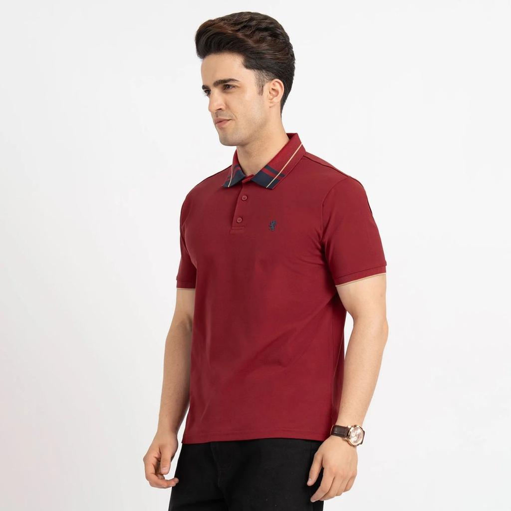 T Shirts for Men in Red | Polo Half Sleeve T Shirt — photo 6