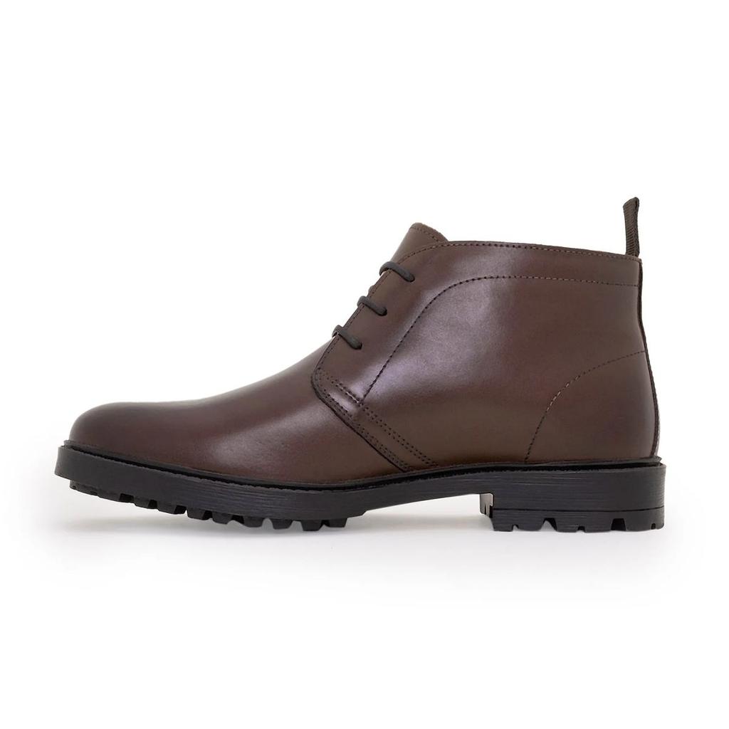 Mens Boots in Teak | Leather Chukka Boots — photo 3