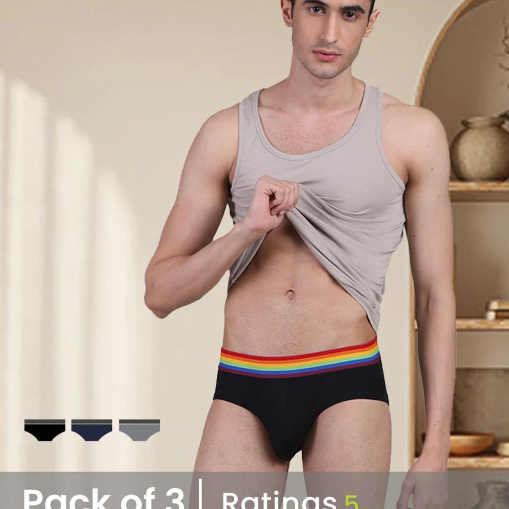 Pride Edition - Men's Anti-Bacterial Micro Modal Brief (Pack of 3)