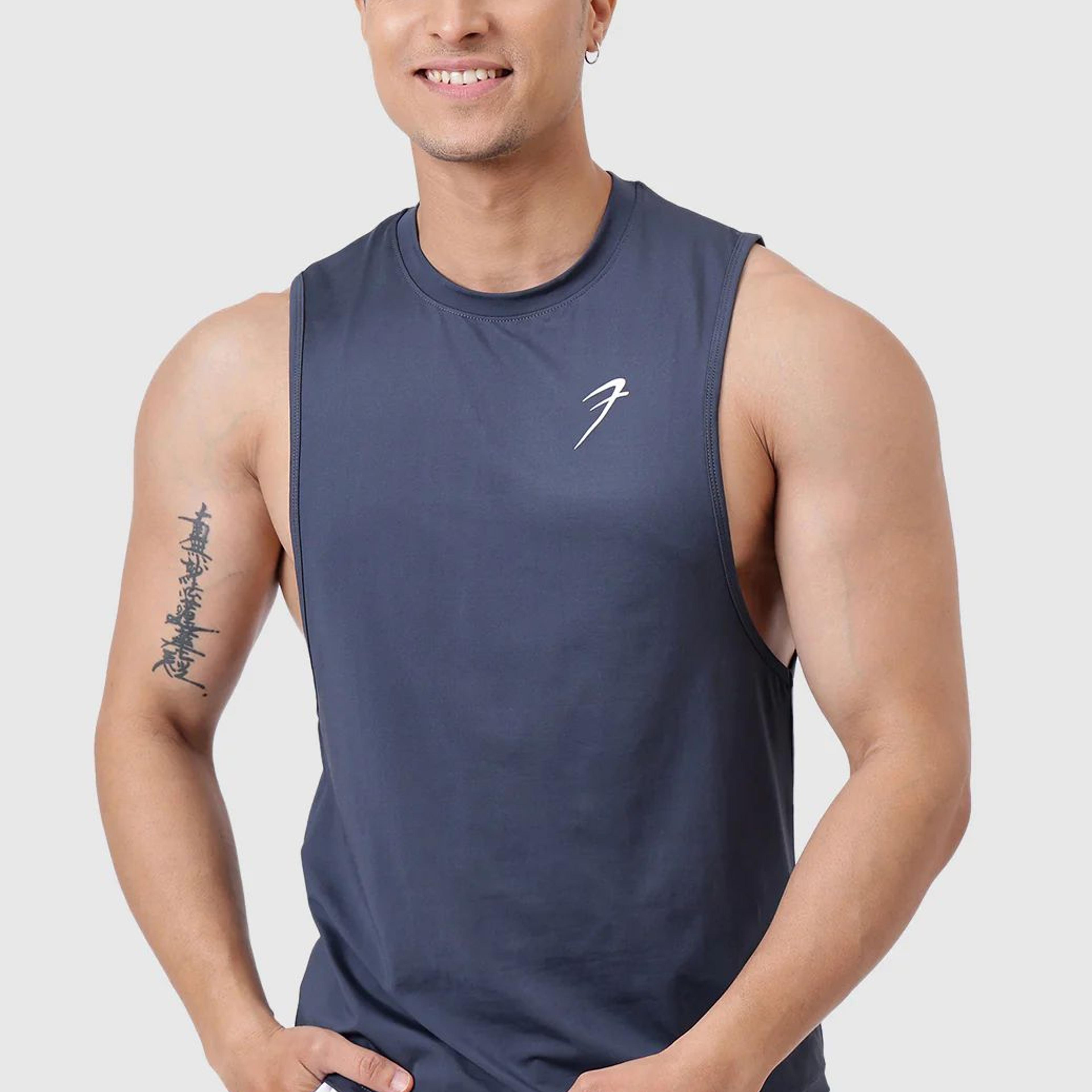 Urban Deep Arm Tank Dark Grey