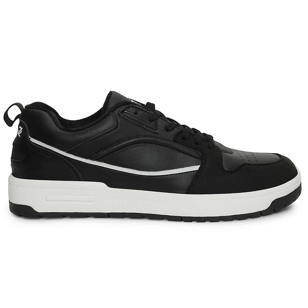 Leap7x Black Casual Lacing Sneakers For Men LAPON-1E By Liberty — photo 2