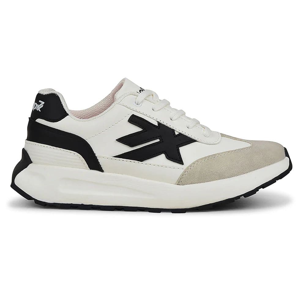 Leap7x White Sports Lacing Running Shoes For Women NIXY-1E By Liberty — photo 2