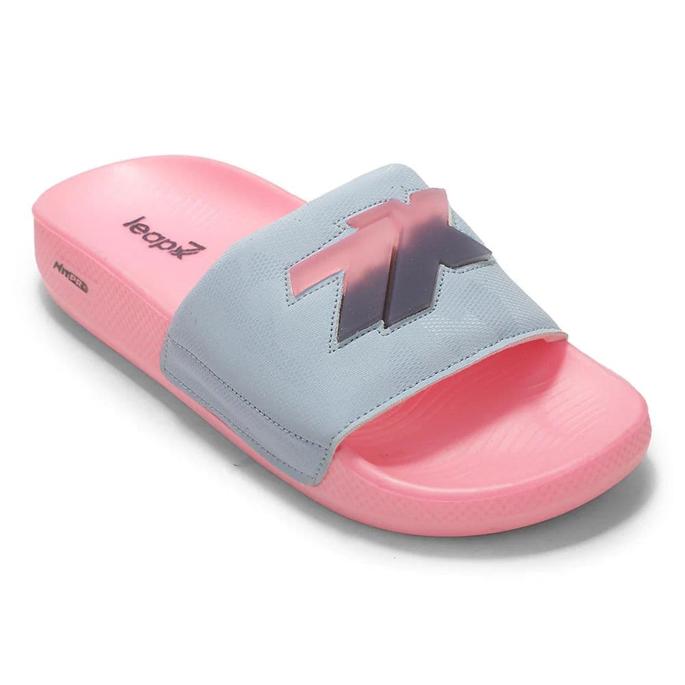 Leap7X NITWALK-L2 Women's Blue Casual Slip-on Slippers - Nitro Sole with Colorblock Design — 3/36 / Blue