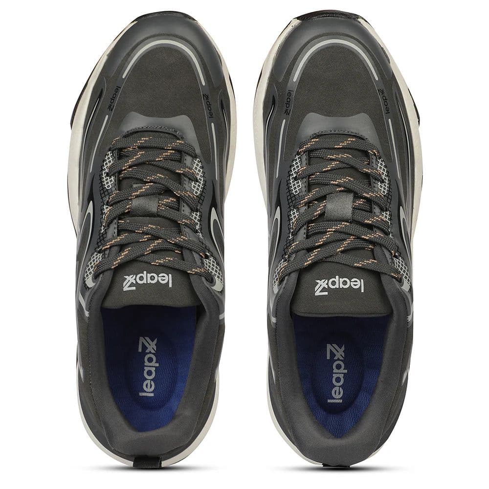 LEAP7X GLADIATOR Dark Grey Sports Running Shoes for Men By Liberty — photo 7